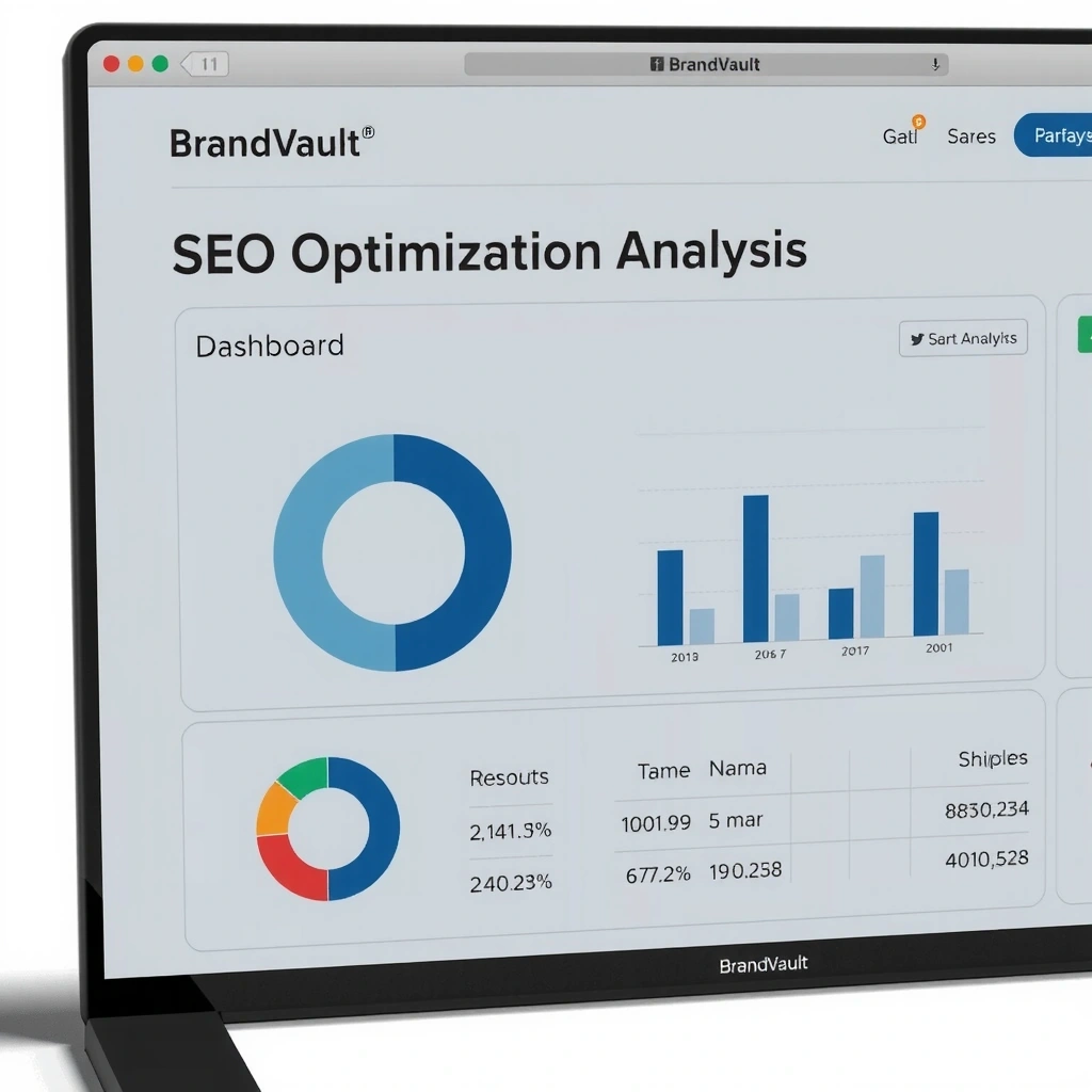 SEO optimization analysis dashboard
